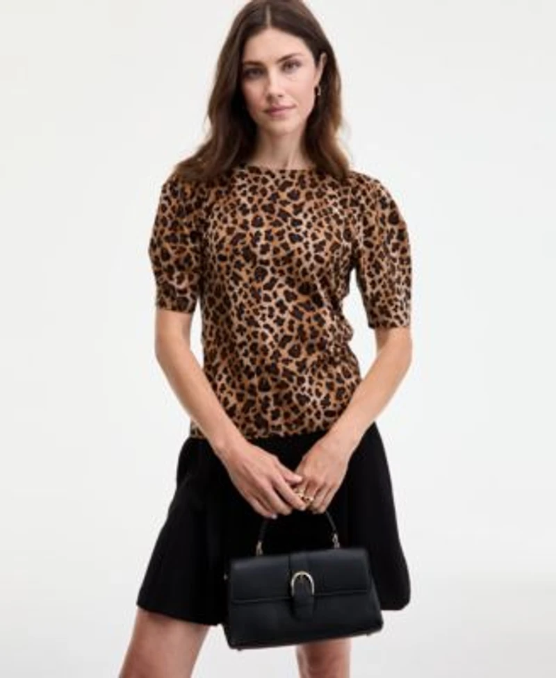 On 34th Womens Puff Shoulder T Shirt Xxs 4x Macys Exclusive