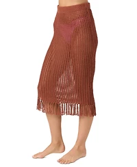 O'Neill Juniors' Pull-On Crochet Skirt Cover-Up