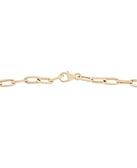 Wrapped in Love Diamond Pave Paperclip 17" Pendant Necklace (1 ct. t.w.) in 14k Gold, Exclusively at Macy's