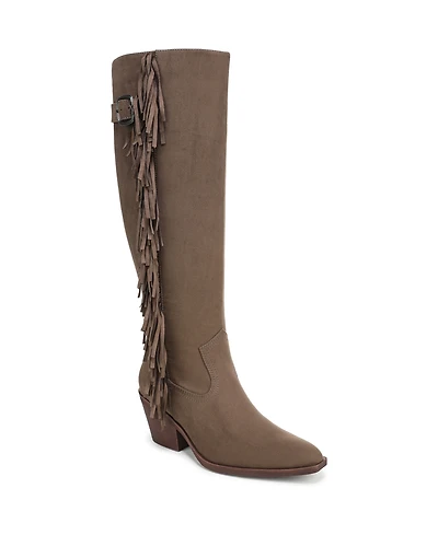 Sam and Libby Women's Farrah Western Fringe Knee High Boots
