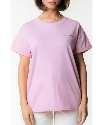 Colourful Rebel Women's Flower Square Boxy Tee