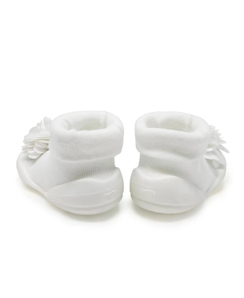 Komuello Baby Girl First Walk Sock Shoes Corsage
