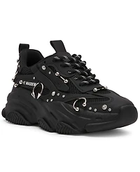 Steve Madden Women's Possession Piercing-Embellished Lace-Up Sneakers