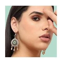 Sohi Women's Gold Regal Drop Earrings