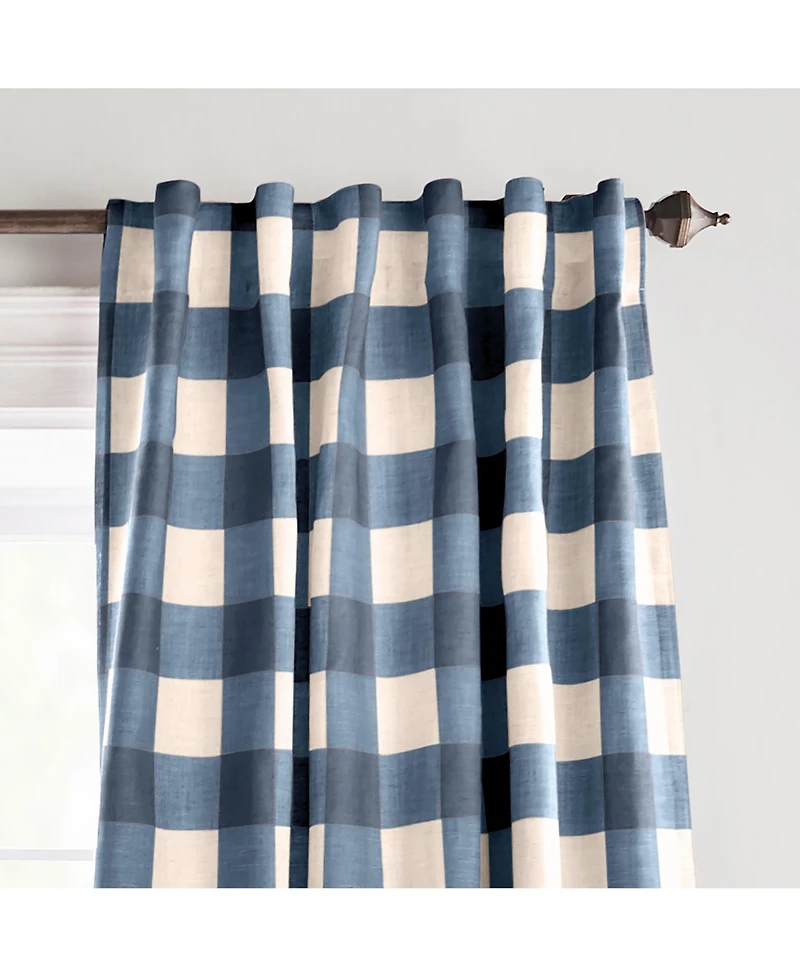 Elrene Home Fashions Grainger Buffalo Check Blackout Window Curtain