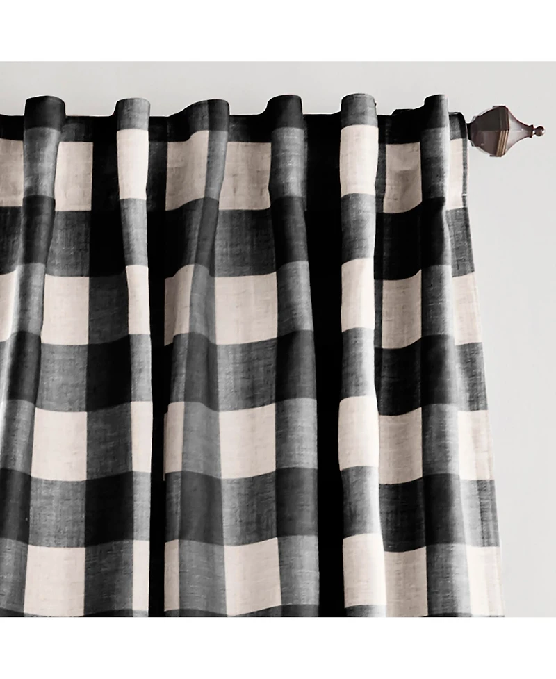 Elrene Home Fashions Grainger Buffalo Check Blackout Window Curtain