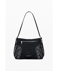 Desigual Women's Small crossbody faux leather studded bag