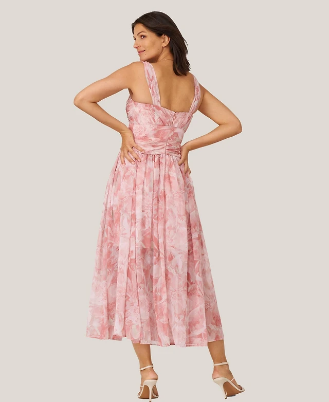 strapless open back dress Elise Light Pink Plunge-Neck Midi Dress With Drop-Waist  Club L London