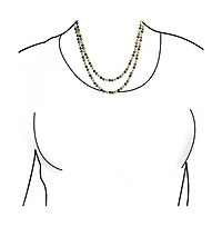Bling Jewelry Classic Western Style Hand Knotted Simulated Pearls Round Ball Bead Endless Long Strand Double Triple Wrap Layer Necklace