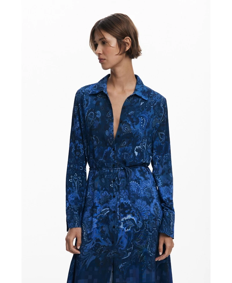 Desigual Women's Paisley shirt dress