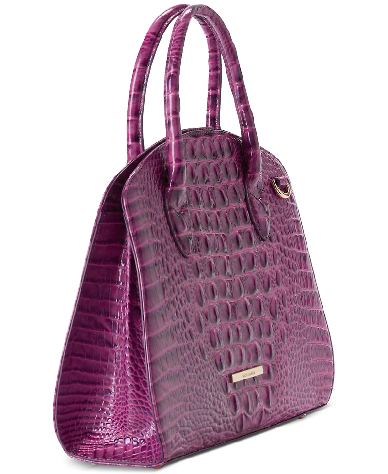 Brahmin Rosetta Melbourne Medium Leather Satchel Bag