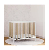 Graco Teddi 4-in-1 Convertible Mini Crib - White with Driftwood