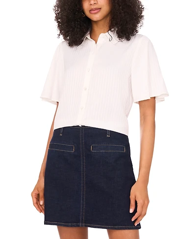Vince Camuto Women's Flutter-Sleeve Blouse