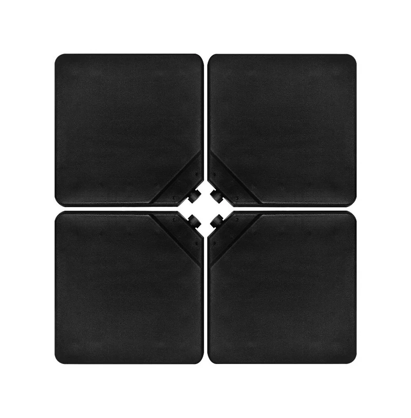4 Pieces 13L Cantilever Offset Patio Umbrella Base with Easy-Fill Spouts