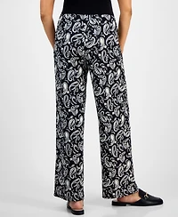 Jm Collection Women's Paisley Knit Pull-On Pants