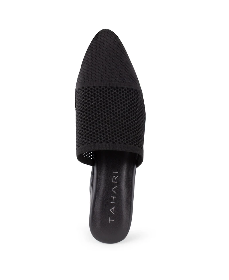 Tahari Women's Santorini Knit Slip-On Mules