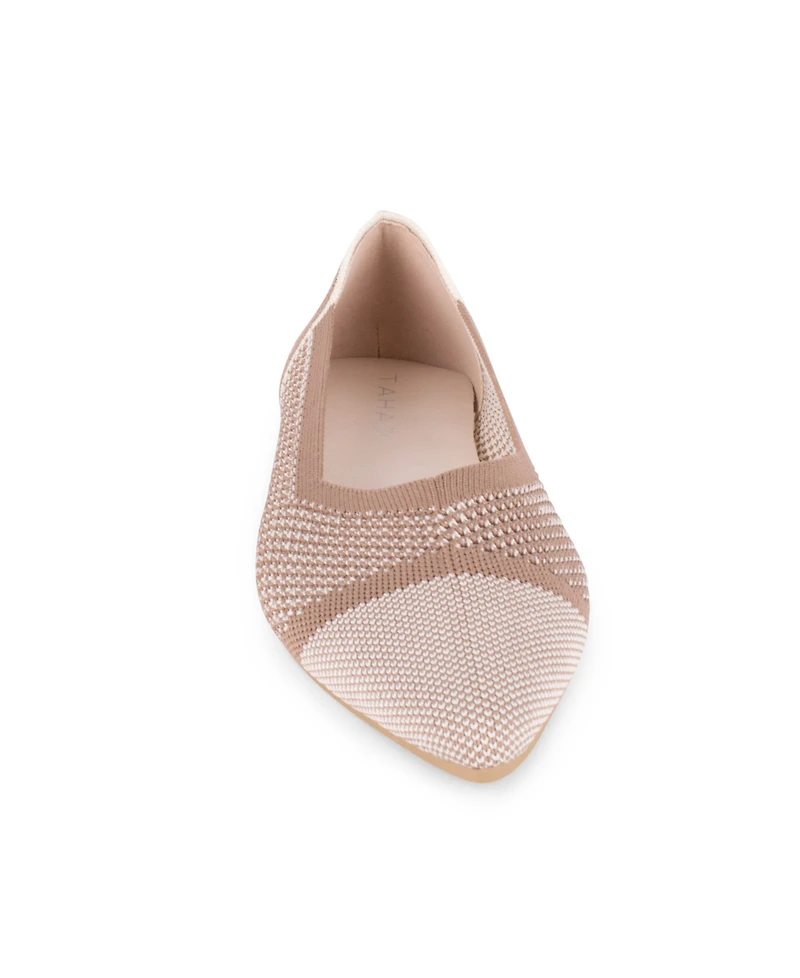 Tahari Women's Antigua Knit Slip-On Flats