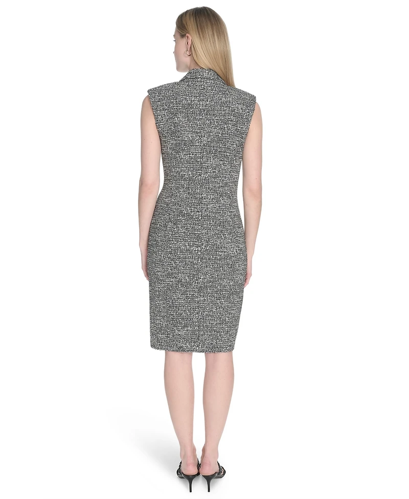 Calvin Klein Women's Sleeveless V-Neck Sheath Dress