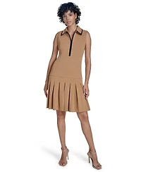 Calvin Klein Women's Scuba Crepe Sleeveless A-Line Dress