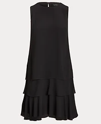 Lauren Ralph Women's Crinkle Georgette Shift Dress