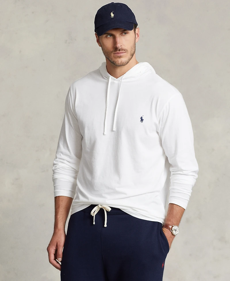 Polo Ralph Lauren Men's Big & Tall Jersey Hooded T-Shirt