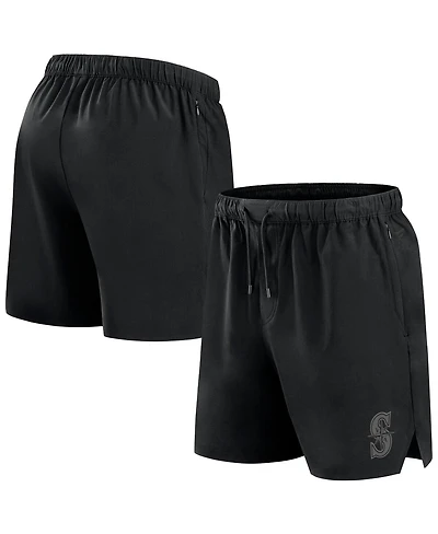 Fanatics Men's Black Seattle Mariners Front Office Micro Tonal Shorts