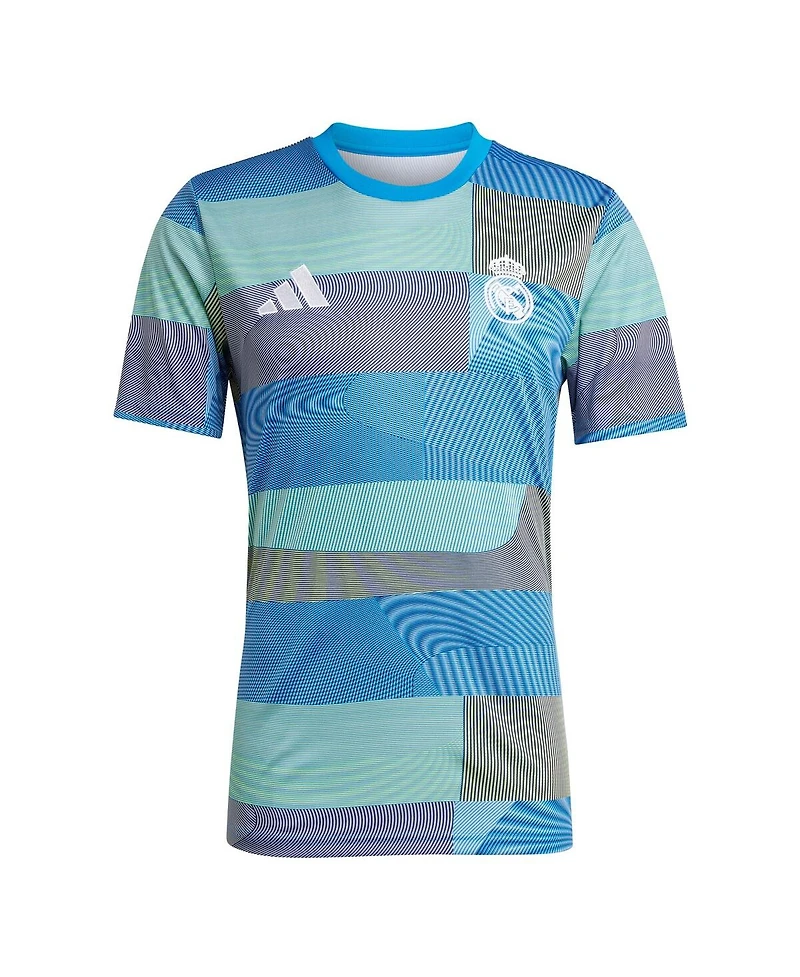 Adidas Men's Blue Real Madrid 2025/26 Aeroready Pre-Match Jersey