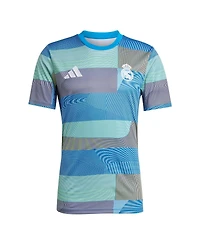 Adidas Men's Blue Real Madrid 2025/26 Aeroready Pre-Match Jersey