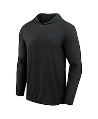 Fanatics Men's Black Philadelphia Eagles Front Office Power Mono Long Sleeve Hoodie T-Shirt