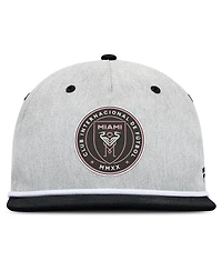Fanatics Men's Heather Gray Inter Miami Cf Chip Golfer Snapback Hat