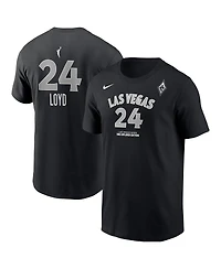 Nike Men's Jewell Loyd Black Las Vegas Aces Explorer Edition Name Number T-Shirt