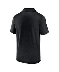 Logo Athletic Men's Black Detroit Lions Unstoppable Polo Shirt
