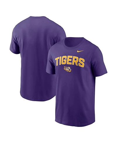 Nike Men's Purple Lsu Tigers Primetime Arch Stack T-Shirt
