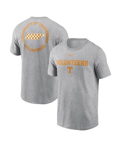 Nike Men's Heather Gray Tennessee Volunteers Campus 2-Hit T-Shirt