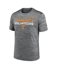 Nike Men's Anthracite Tennessee Volunteers Campus Center Stack Velocity Performance T-Shirt