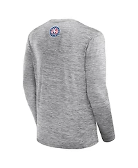 Fanatics Men's Heather Gray Indiana Pacers Nba Hoops for Troops Long Sleeve T-Shirt