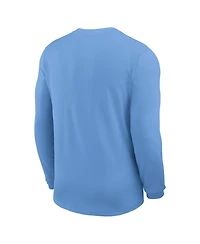 Jordan Men's Carolina Blue North Tar Heels 2025 Sideline Coach Uv Performance Long Sleeve T-Shirt
