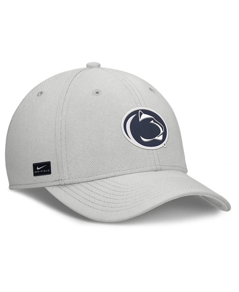 Nike Men's Gray Penn State Nittany Lions Rise Practice Performance Adjustable Hat