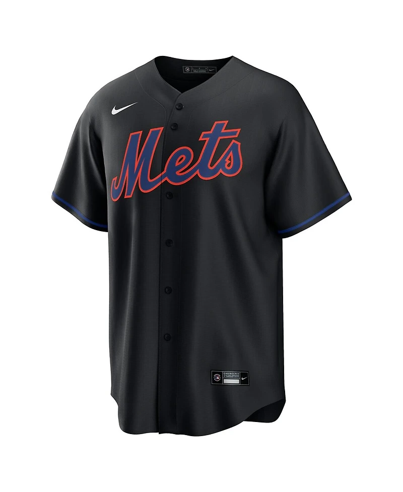 Nike Men's Brandon Nimmo Black New York Mets Alternate Replica Jersey