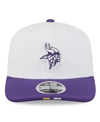 New Era Men's White/Purple Minnesota Vikings 2025 Nfl Training Camp 9SEVENTY Adjustable Hat