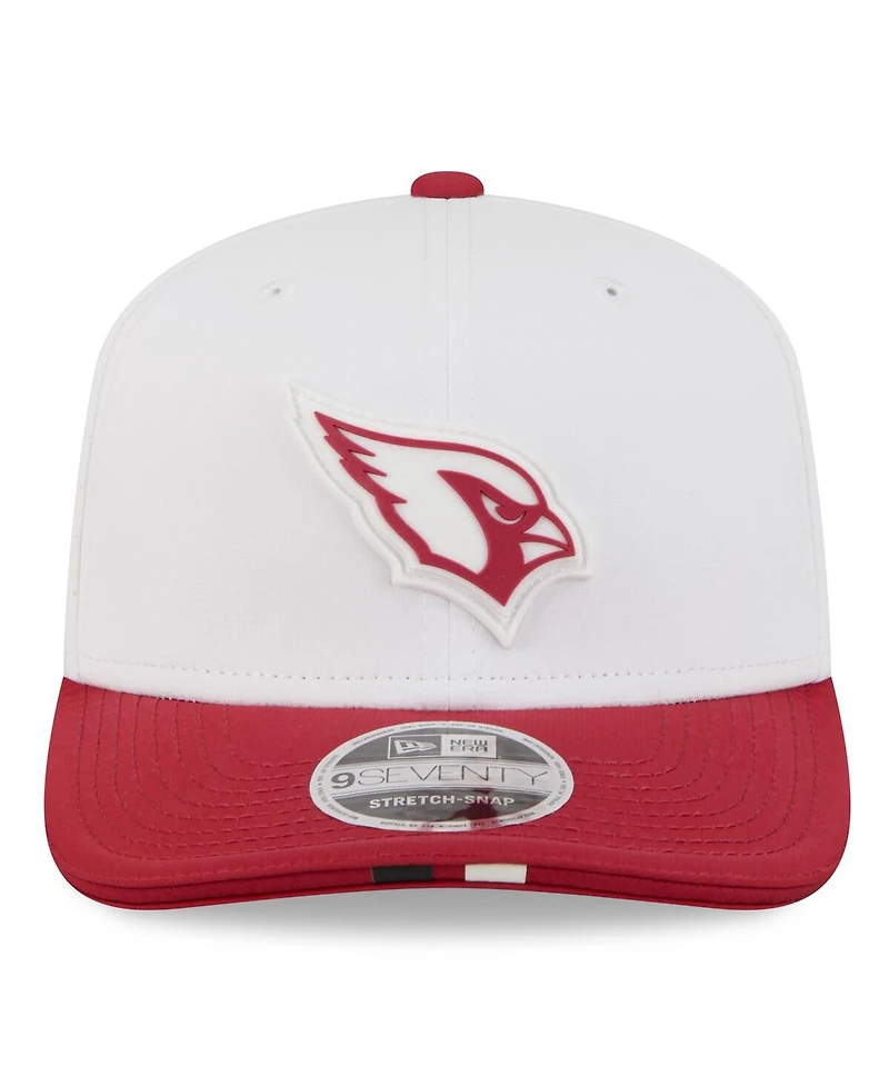 New Era Men's White/Cardinal Arizona Cardinals 2025 Nfl Training Camp 9SEVENTY Adjustable Hat