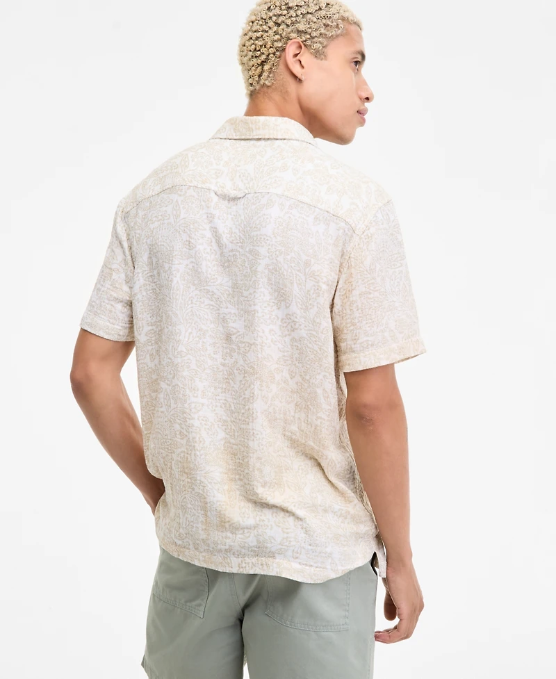 Sun + Stone Men's Camp Mays Regular-Fit Printed Button-Down Shirt, Macy's Exclusive