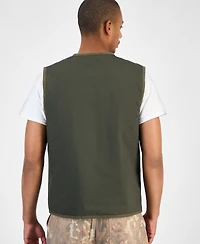 Sun + Stone Men's Utility Vest, Macy's Exclusive