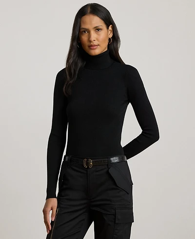Lauren Ralph Ribbed Turtleneck Sweater
