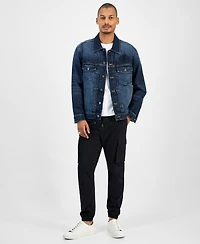 Sun + Stone Men's Denim Trucker Jacket, Macy's Exclusive
