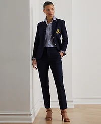 Lauren Ralph Double-Faced Stretch Cotton Pant