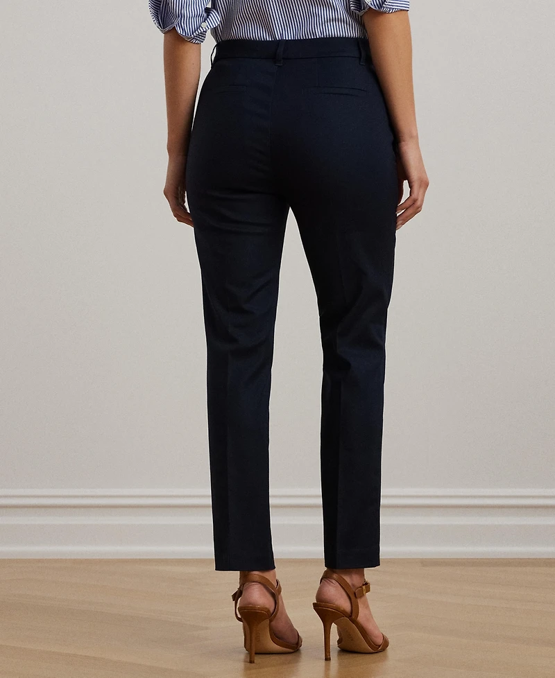 Lauren Ralph Double-Faced Stretch Cotton Pant
