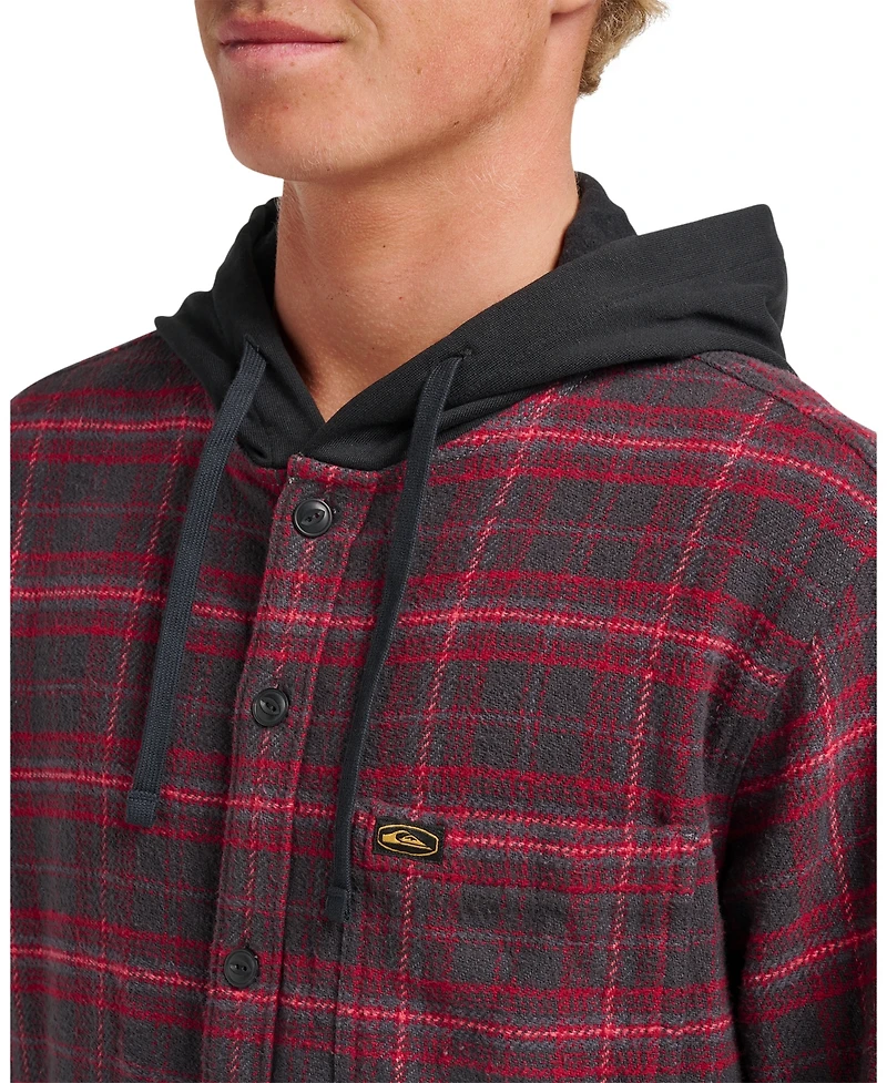 Quiksilver Men's Sandbar Hooded Flannel Shirt