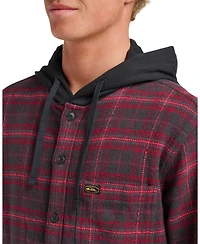 Quiksilver Men's Sandbar Hooded Flannel Shirt
