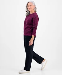 Style & Co Petite Floral-Print Crewneck Sweatshirt, Macy's Exclusive